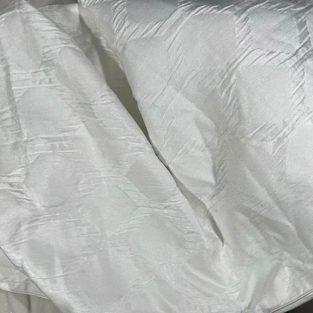 NEW Hotel Collection [ King ] Olympia‎ Duvet Cover Only in White